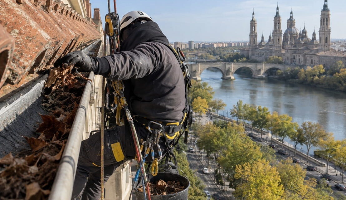Reparación de canalones y bajantes en Zaragoza
