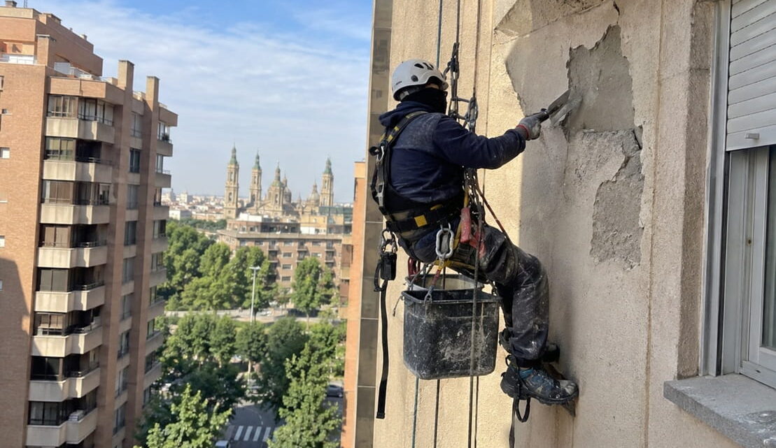 Reparación de edificios en altura en Zaragoza