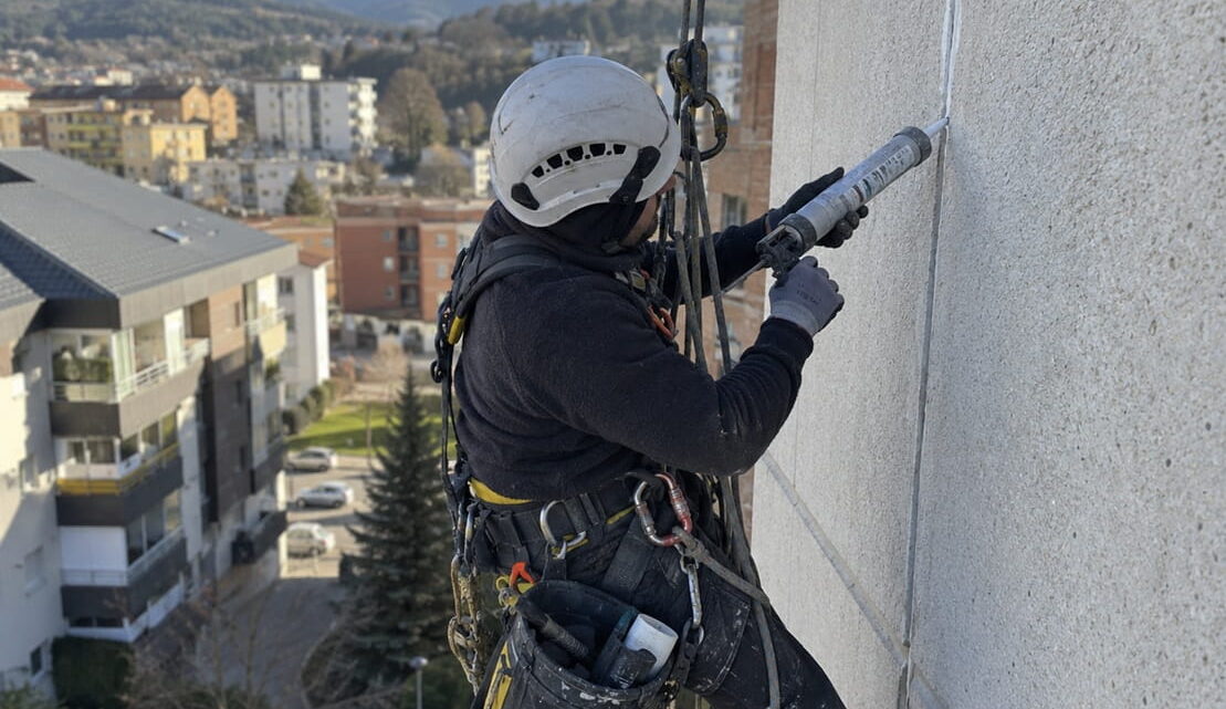 Trabajos verticales en Alcañiz